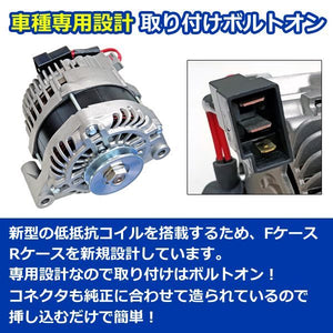 ARD LOW-RESISTANCE HIGH-OUTPUT ALTERNATOR 110A DOUBLE PULLEY FOR MERCEDES-BENZ W123 DIESEL DIESEL RR110-2V3P-9G