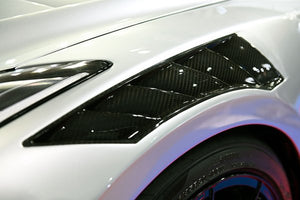 TOP SECRET GT WIDE FRONT FENDER FOR NISSAN GT-R R35 M17 WITH STOCK BUMPER TOP-SECRET-00080