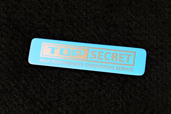 TOP SECRET TITANIUM EMBLEM BLUE GOLD GRADATION FOR  TOP-SECRET-00332