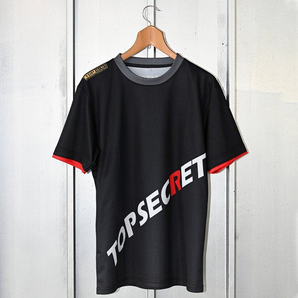 TOP SECRET TS CARBON T-SHIRT GRAY LOGO WITH WHITE R M FOR  TOP-SECRET-00238
