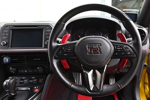 TOP SECRET M17 PADDLE SHIFTERS GOLD WITH BLACK MARK FOR NISSAN GT-R R35 TOP-SECRET-00137