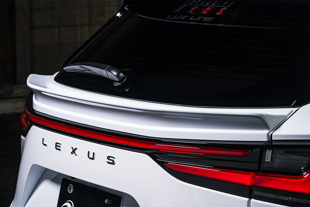 M'Z SPEED REAR GATE SPOILER (MADE OF ABS) BLACK FOR LEXUS NX NX450H+ AAZH26 NX350H AAZH20 25 NX350 TAZA25 F SPORT  2362-5110-212