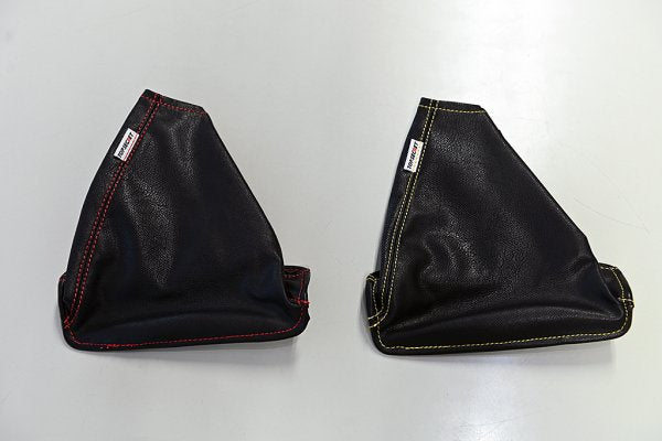 TOP SECRET HANDBRAKE BOOTS GOLD STITCHING FOR NISSAN SKYLINE GT-R BNR32 TOP-SECRET-00432