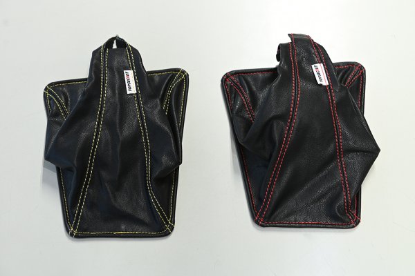 TOP SECRET SHIFT BOOTS GOLD STITCHING FOR NISSAN SKYLINE GT-R BNR32 TOP-SECRET-00434
