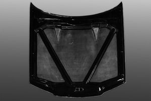 TOP SECRET R32 VR32 TYPE BONNET FRP FOR NISSAN SKYLINE GT-R BNR32 TOP-SECRET-00431