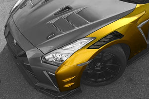 TOP SECRET GT WIDE FRONT FENDER FOR NISSAN GT-R R35 M17 WITH TS BUMPER TOP-SECRET-00079