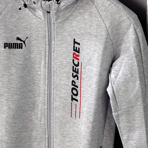 TOP SECRET TS PUMA WHITE GREY HOODIE M FOR  TOP-SECRET-00209