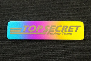 TOP SECRET TS TITANIUM EMBLEM LINE LOGO GREEN PURPLE FOR  TOP-SECRET-00287