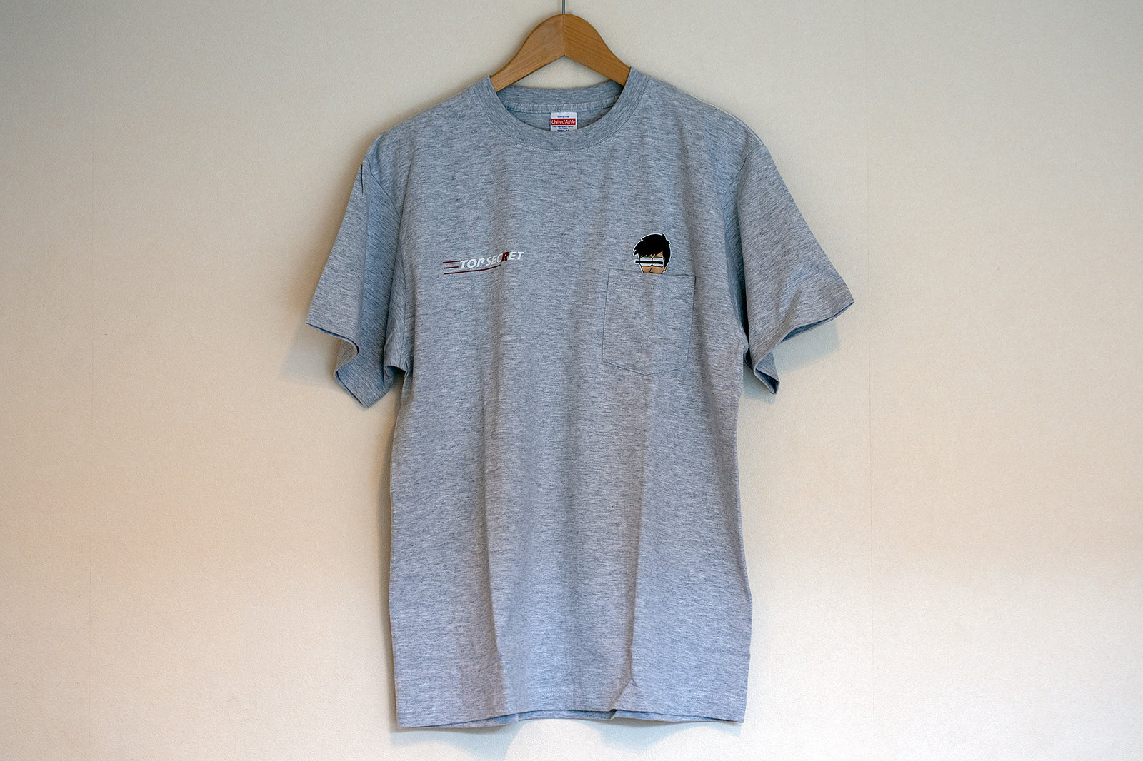 TOP SECRET POCKET SMOKEY T-SHIRT GRAY XL TOP-SECRET-00053
