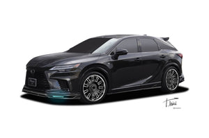 ROWEN FRONT SPOILER WITH LED BLADE FRP BLACK FOR LEXUS RX F-SPORT RX500h 350 TALH17 TALH15 1L016A00-B