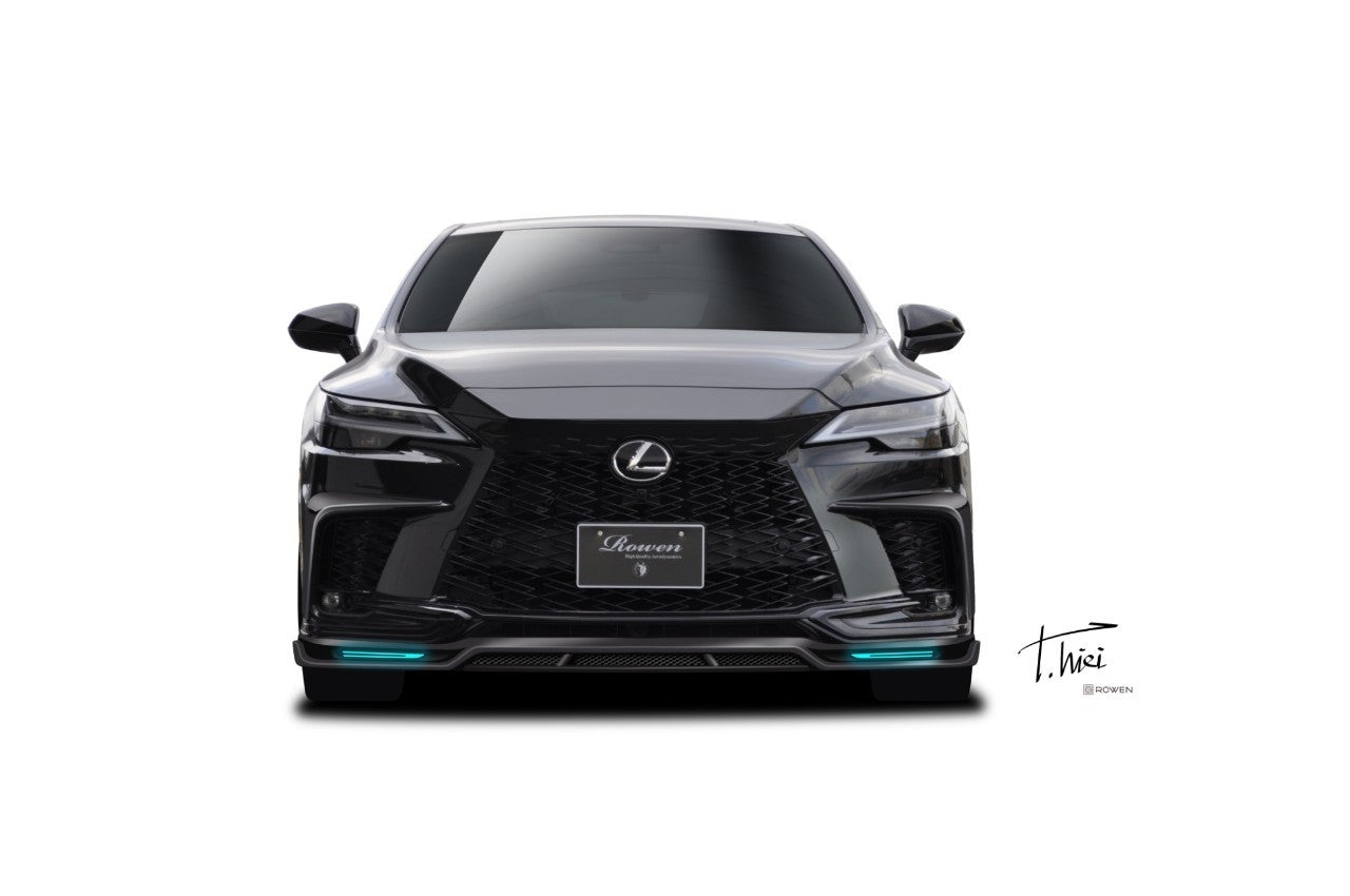 ROWEN FRONT SPOILER WITH LED BLADE FRP UNPAINTED FOR LEXUS RX F-SPORT RX500h 350 TALH17 TALH15 1L016A00