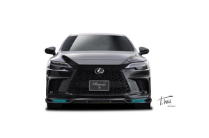ROWEN FRONT SPOILER WITH LED BLADE FRP WHITE NOVA GLASS FLAKE FOR LEXUS RX F-SPORT RX500h 350 TALH17 TALH15 1L016A00-083