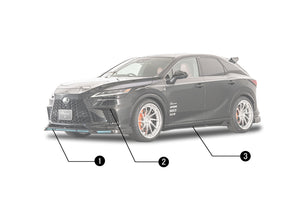 ROWEN FRONT BUMPER EXTENSION FRP UNPAINTED FOR LEXUS RX F-SPORT RX500h 350 TALH17 TALH15 1L016E00