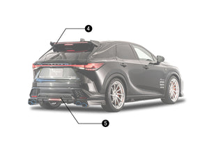 ROWEN REAR DRESS-UP KIT FRP UNPAINTED FOR LEXUS RX F-SPORT RX500h 350 TALH17 TALH15 1L016P00