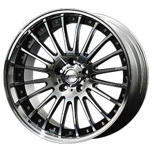 TWS EXLETE 118F EXE 20X12.0J MIDDLE(B) 59 5X100 GLOSS BLACK/CUT FINISH (GB/C) FOR  TWS-19501