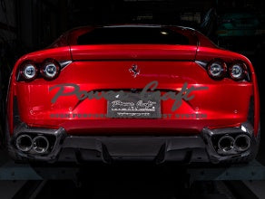 POWER CRAFT HYBRID EXHAUST MUFFLER SYSTEM USE GENUINE TAIL WITH X TUBE FOR FERRARI 812 P-FE1030106-SE - Black Hawk Japan