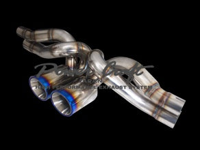 POWER CRAFT HYBRID EXHAUST MUFFLER SYSTEM WITH BLACK TAIL FOR PORSCHE 997 GT3 GT3RS P-PO460103-BKT