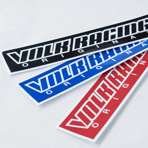 RAYS VOLK RACING LOGO BOX STICKER BLUE 74990000BOXBL