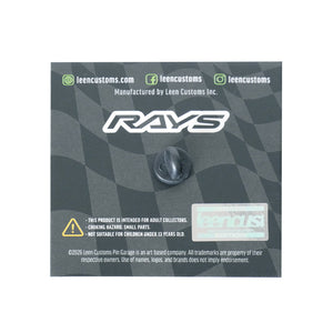 RAYS TE37 30TH RAYS x LEEN CUSTOMS COLLABORATION TE37 OG PIN BADGE BR 7499LEEN37OGB
