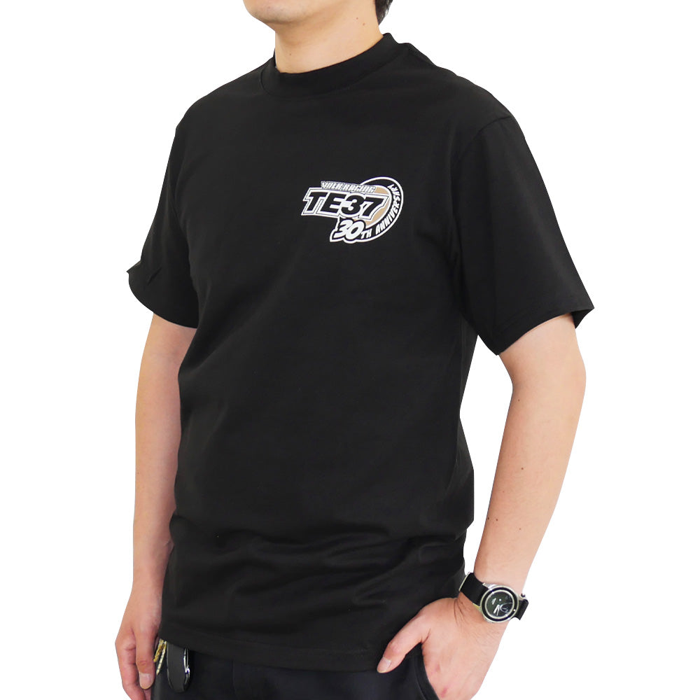 RAYS TE37 30TH LOGO T-SHIRT M BLACK RAYS-TE37-SHIRT-M-BK