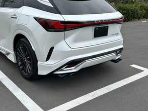 EXART ONE MUFFLER GRAPHITE METALLIC OVAL TAIL (110MM X 70MM 4 PIECES) EXHAUST EXHAUST FOR LEXUS RX450H+ 6LA-AALH16 A25A-FXS EA02-LX115-G