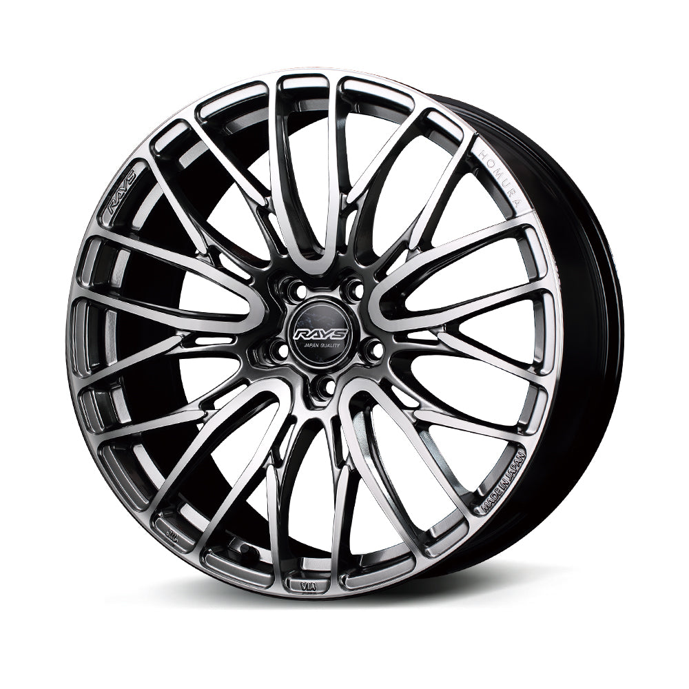 RAYS HOMURA 2X10BD 19X8J +38 5X114.3 BLACK RIM EDGE DMC(B9J) 27299803895B9J