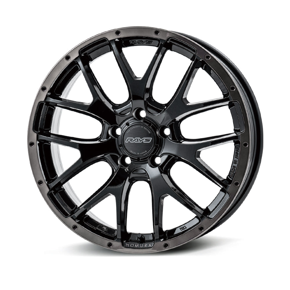 RAYS HOMURA 2X7FA BLACK CLEAR EDITION 16X7J +45 5X100 GLOSSY BLACK RIM BLACK CLEAR (BFJ) 27356704596BFJ