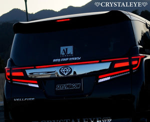 CRYSTAL EYE LED HIGH FLASHER HIGH MOUNT STOP LAMP RED (RR) FOR TOYOTA 30 VELLFIRE ALPHARD EARLY LATE U003-RR