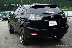 CRYSTAL EYE LEXUS STYLE FIBER LED TAIL LAMP V3 FLOWING TURN SIGNAL BLACK SMOKE (BS) FOR TOYOTA HARRIER 30  S205-BS