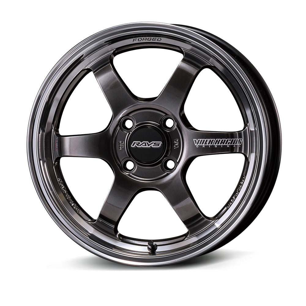 RAYS VOLK RACING TE37KCR PROGRESSIVE MODEL 15X5J +45 4X100 SHINING BLACK METAL RIM FDMC(HF) 06695504592HF