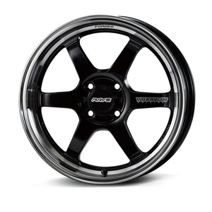 RAYS VOLK RACING TE37KCR PROGRESSIVE MODEL 15X5J +45 4X100 BLACK RIM FDMC(KF) 06695504592KF