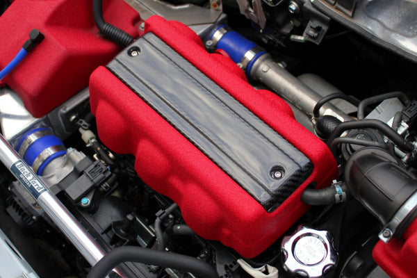 BACK YARD SPECIAL ENGINE COVER VER.R 2 COLORS TWILL CARBON & YELLOW CRYSTAL PAINT FINISH FOR HONDA S660 JW5 DBA-3BA MT-CVT BACK-YARD-SPECIAL-00029