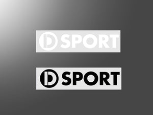 D-SPORT STICKERS & PATCHES CUT LETTER STICKER SMALL BLACK FOR  08237-BK
