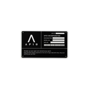 APIO ID PLATE FOR ID PLATE 4107-08
