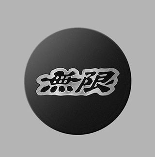 MUGEN MUGEN WHEEL CENTER CAP BLACK X SILVER FOR HONDA CIVIC TYPE R FL5 42710-XNRC-00S0-SV
