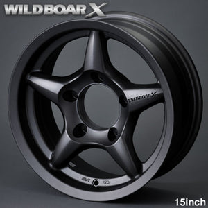 APIO WILDBOAR X 15X6J -5 5X139.7 GUN BLACK MATTE BLACK FOR SUZUKI JIMNY JB74 JB43 JB33 JB32 JB31 7200-15G