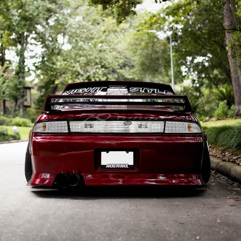 NISSANs14 後期 テールラ 78WORKS CUSTOM-MADE LIMITED EDITION LED TAIL LAMPS WITH ALL-CLEAR CHRO