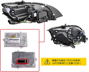 CRYSTAL EYE 8S LOOK HEADLIGHT SEQUENTIAL TURN SIGNAL BLACK FOR AUDI AUDI TT 8J KOUKI S297-BK