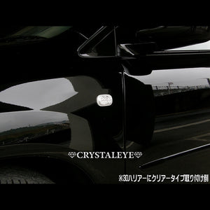 CRYSTAL EYE CRYSTAL LED SIDE MARKER, BLACK TYPE FOR TOYOTA HARRIER 10 30  D019BK