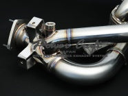 POWER CRAFT HYBRID EXHAUST MUFFLER SYSTEM WITH BLACK TAIL FOR PORSCHE 991.2 CARRERA PORSCHE 991.2 CARRERA S PORSCHE 991.2 GTS P-PO580104-BKT