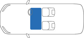 KARO FLAXY BRILLIANT BLUE FLOOR MATS FOR Daihatsu Midget 2 K100P FLAXY-735-BLUE