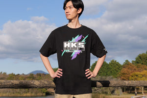 HKS T-SHIRT SUPER RACING BLACK 4L 51007-AK647