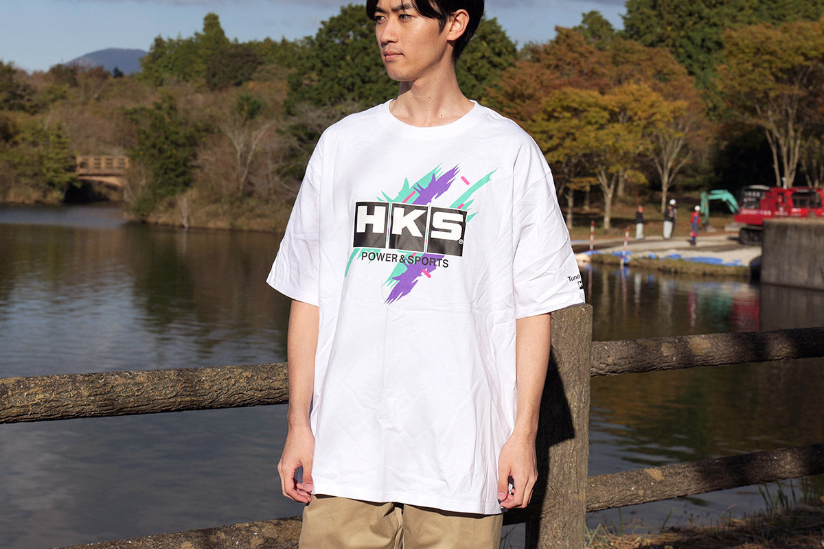 HKS T-SHIRT SUPER RACING WHITE 4L 51007-AK652