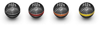 MUGEN CARBON SHIFT KNOB BLACK X ORANGE FOR HONDA CIVIC TYPE R FL5 54102-XLT-K2S0-OR