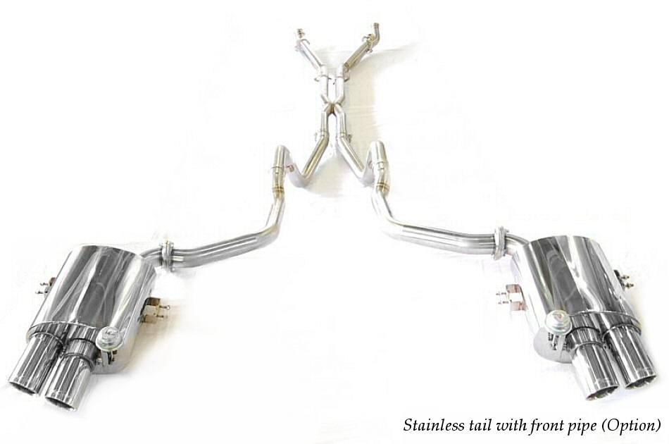 KREISSIEG F1 SOUND VALVETRONIC EXHAUST SYSTEM STAINLESS STEEL BILLET FLOATING CURL TAIL SANDBLASTED KSG LOGO MARK FOR FERRARI F575M  F575-01-STAINLESSBILLET