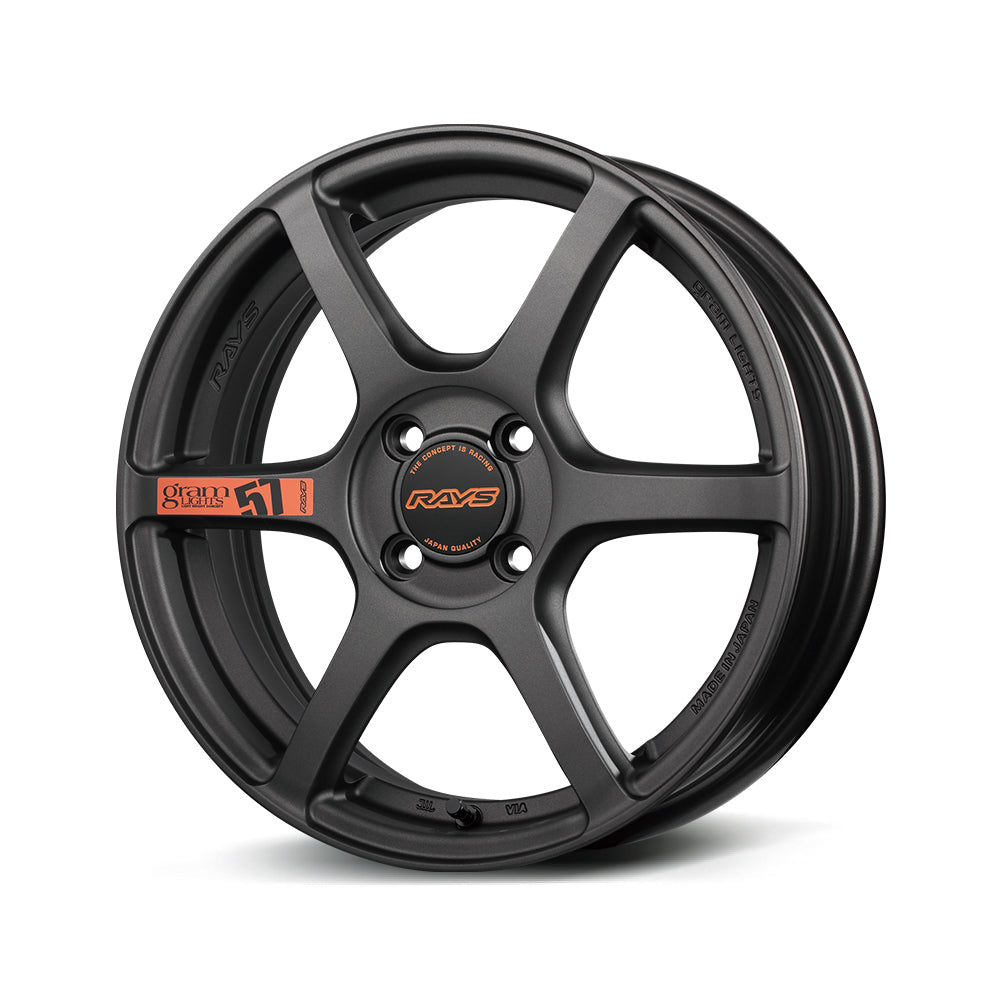 RAYS GRAM LIGHTS 57C6 SPEC D 15X5J +43 4X100 MATTE SUPER DARK GUNMETAL (AZZ) 58425504392AZZ