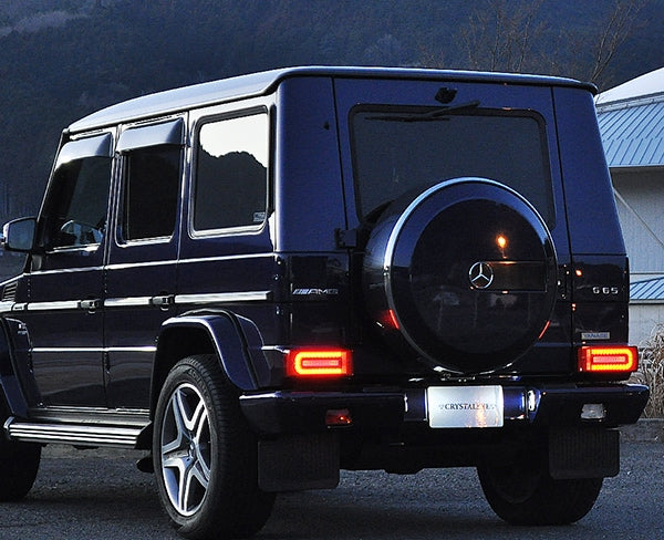 CRYSTAL EYE LED TAIL, CURRENT LOOK, SEQUENTIAL TURN SIGNALS, SMOKED FOR MERCEDES BENZ G-CLASS GELÄNDE 07-17Y D084-SM