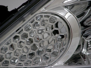 CRYSTAL EYE LED PROJECTOR HEADLIGHT V3 (CHROME) FOR HONDA FIT GE6-9 HALOGEN VEHICLES J083CR