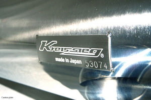 KREISSIEG CAT-BACK F1 SOUND VALVETRONIC EXHAUST SYSTEM STAINLESS STEEL BILLET FLOATING CURL TAIL SANDBLASTED KSG LOGO MARK FOR LOTUS ELISE TOYOTA 1ZR LTEL-06-STAINLESSBILLET