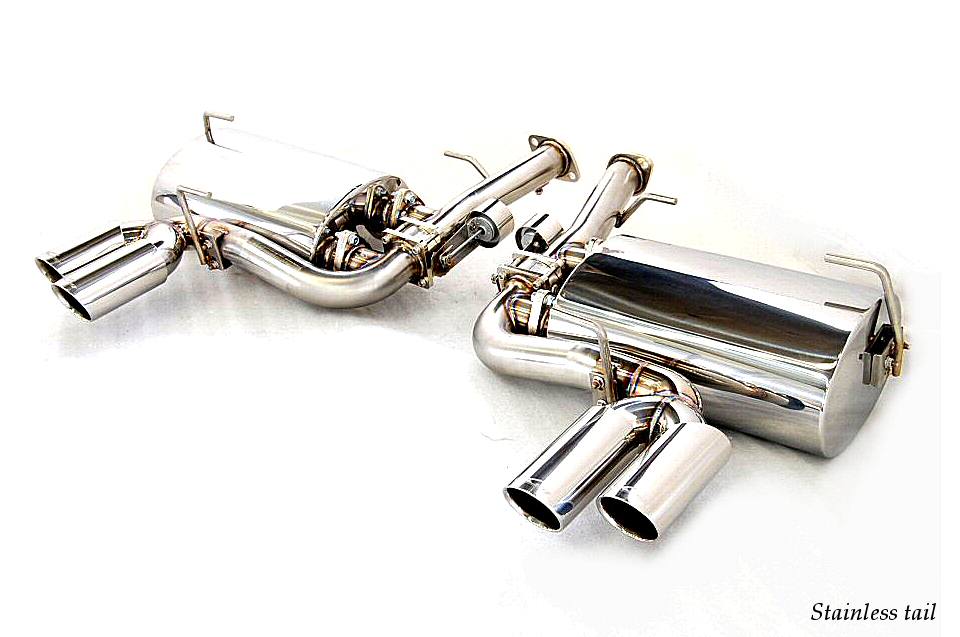 KREISSIEG F1 SOUND VALVETRONIC EXHAUST SYSTEM STAINLESS STEEL FLOATING CURL TAIL SANDBLASTED KSG LOGO MARK FOR FERRARI F612 SCAGLIETTI F612-01-STAINLESS-SCAGLIETTI